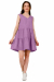 Сукня з двома ярусами воланів та боковими кишенями у кольорі мальва