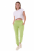 Casual-штанами з середньою посадкою  еластичним поясом та манжетами у кольорі лайм