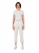 Штани джогери з боковими кишенями завужені до низу  та середньою посадкою білого кольору
